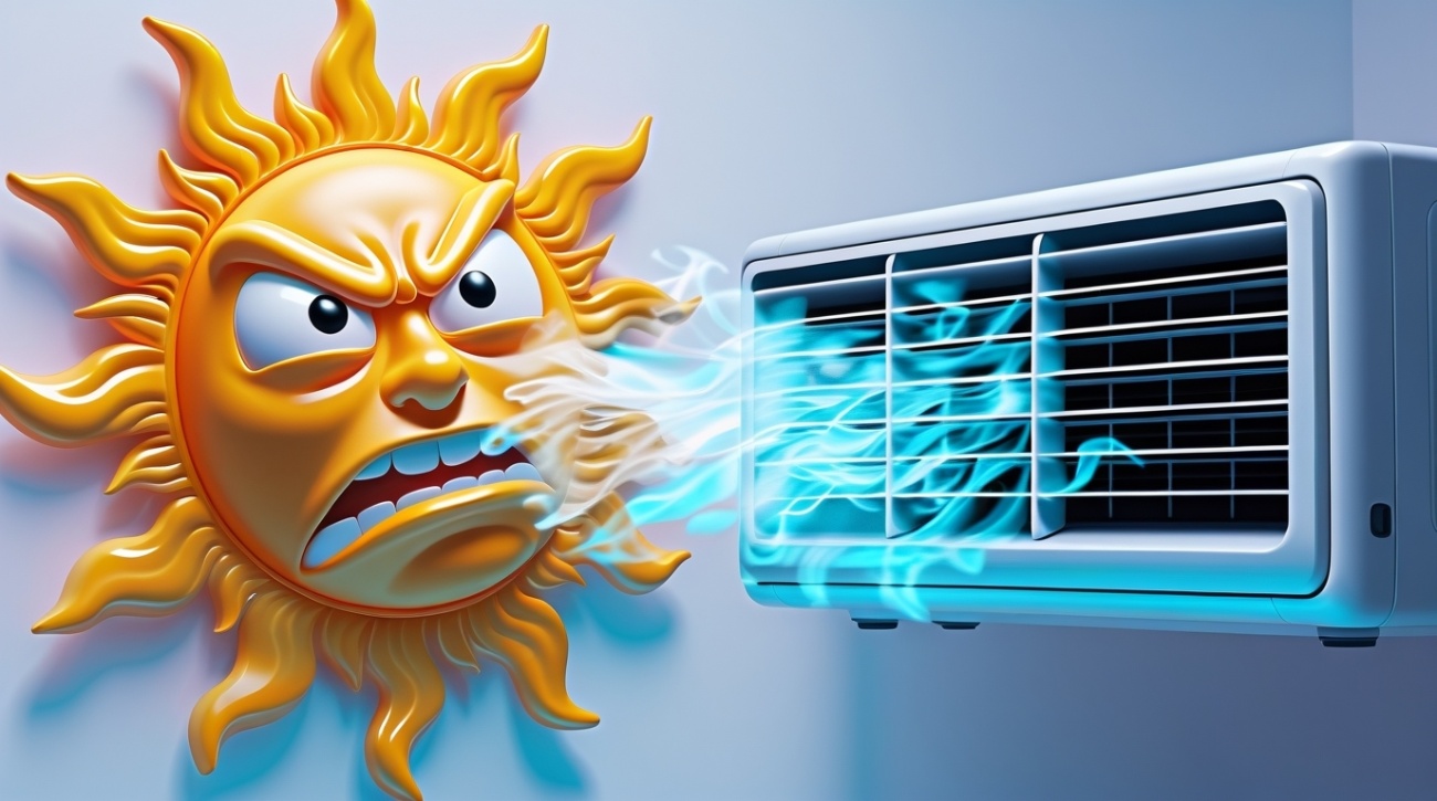 słońce przy klimatyzacji